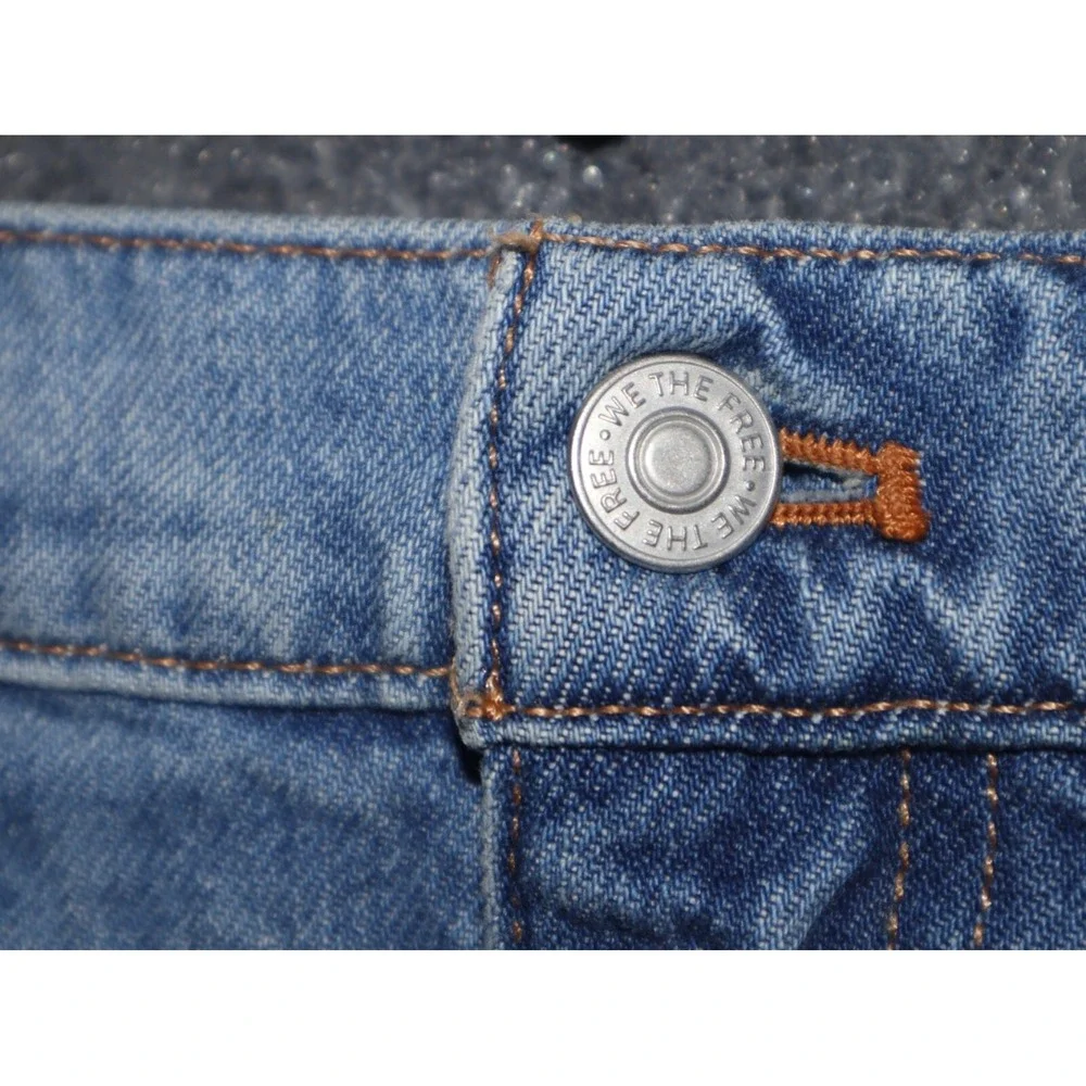 Free People Skirt Women 30 Blue Flirt‎ Denim Jean Cosmico 15.5